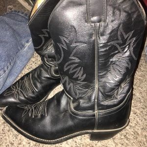 Black Justin Cowboy Boots